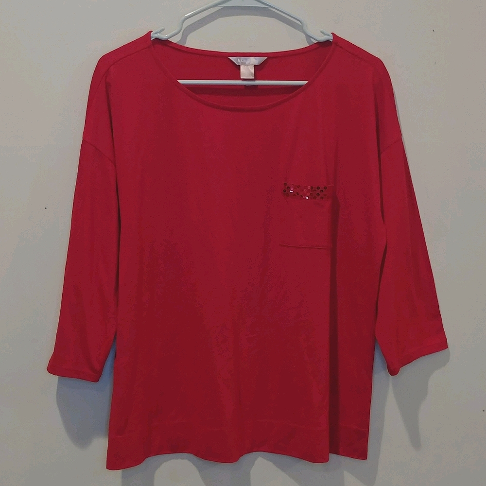 🌹White Stag 3/4 Sleeve Blouse